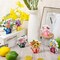 6-Piece Spring Wooden Signs – Farmhouse Tabletop & Tiered Tray Decorations, Floral Watering Can Centerpiece for Home, Office, and Seasonal Decor
